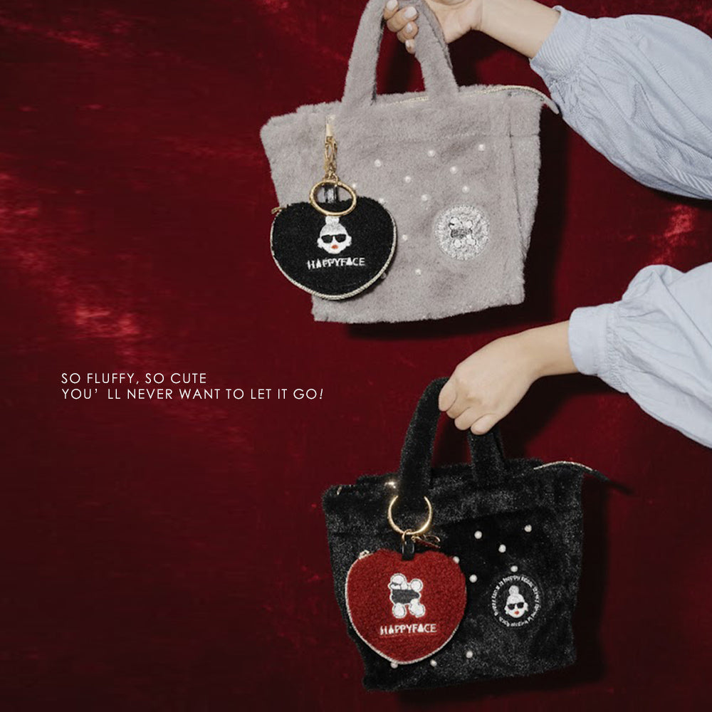 都會時尚毛絨手提包 (HA0212)