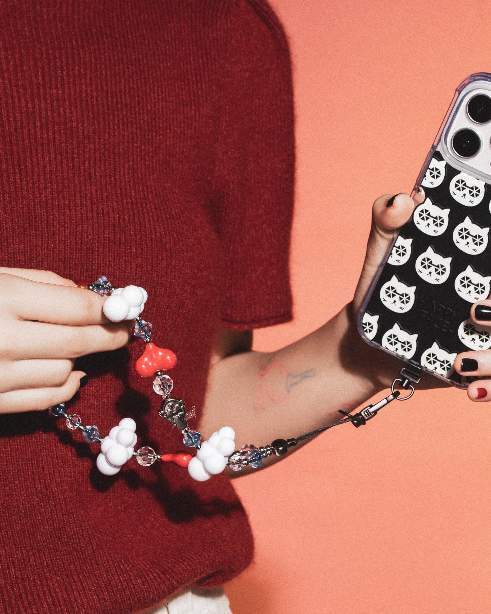 雲朵棉花糖手機掛繩 (HC0016)