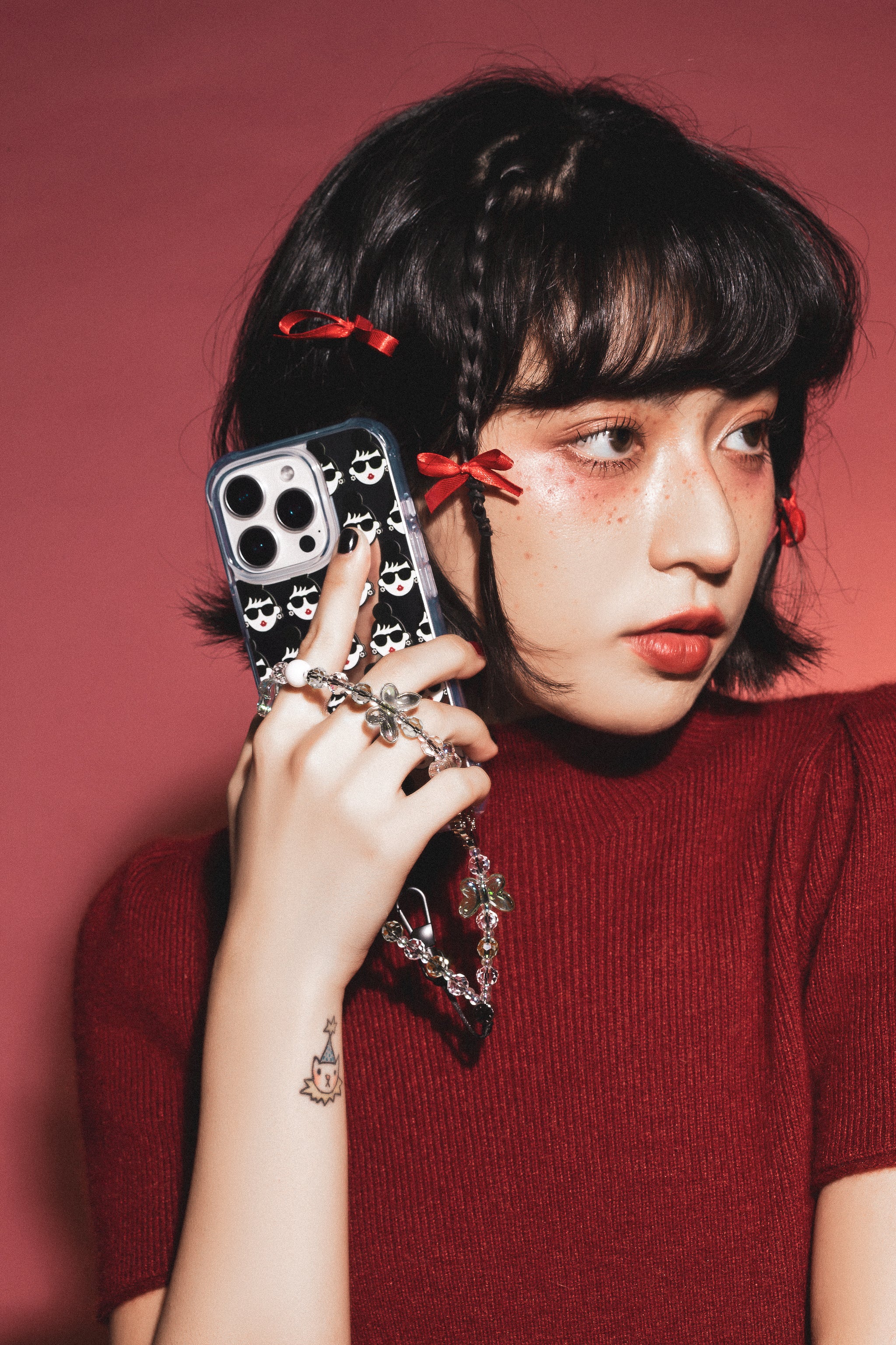 摩登女孩寶石遊樂園手機掛繩-蝴蝶精靈(HC0009.HC0028)