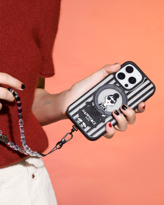 摩登女孩手機防摔保護殼-360旋轉鋁合金支架(HC0003)