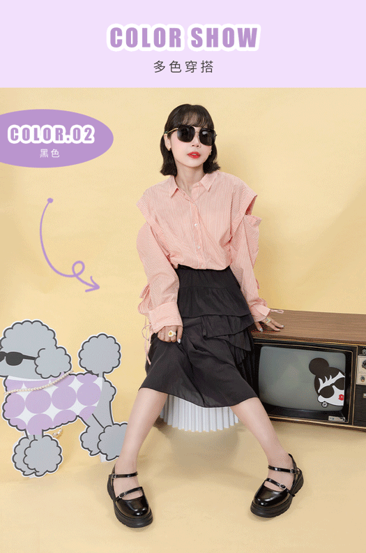 【FAIR LADY聯名】甜酷風輕量後空厚底涼鞋(3B2857)