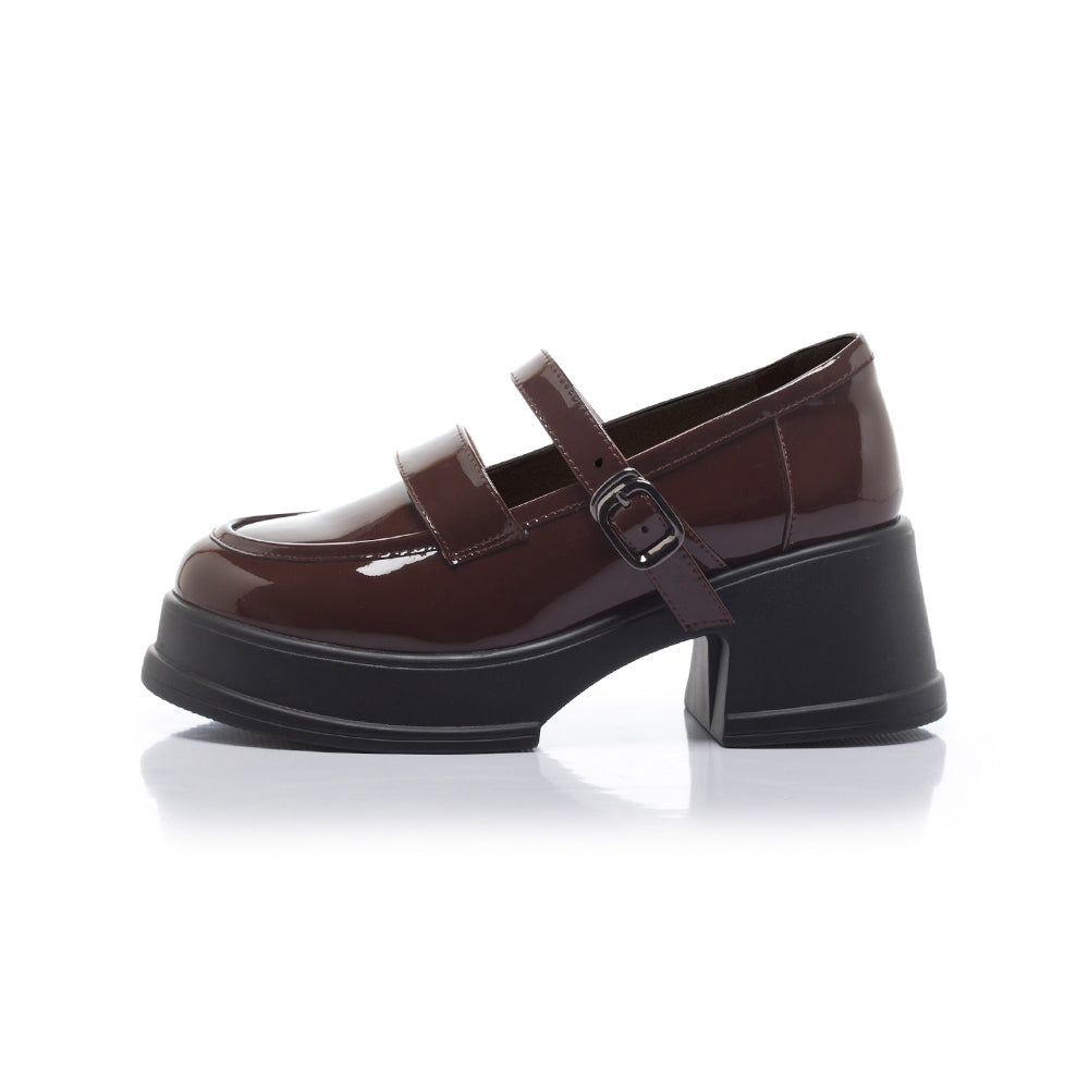 【FAIR LADY聯名】復古漆皮厚底瑪莉珍鞋 (5A2978)