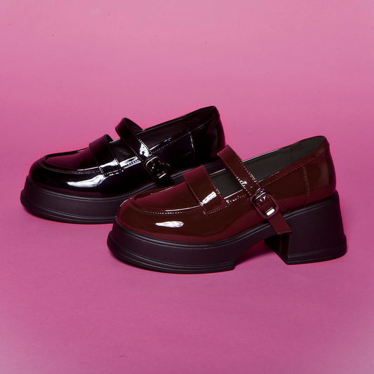 【FAIR LADY聯名】復古漆皮厚底瑪莉珍鞋 (5A2978)