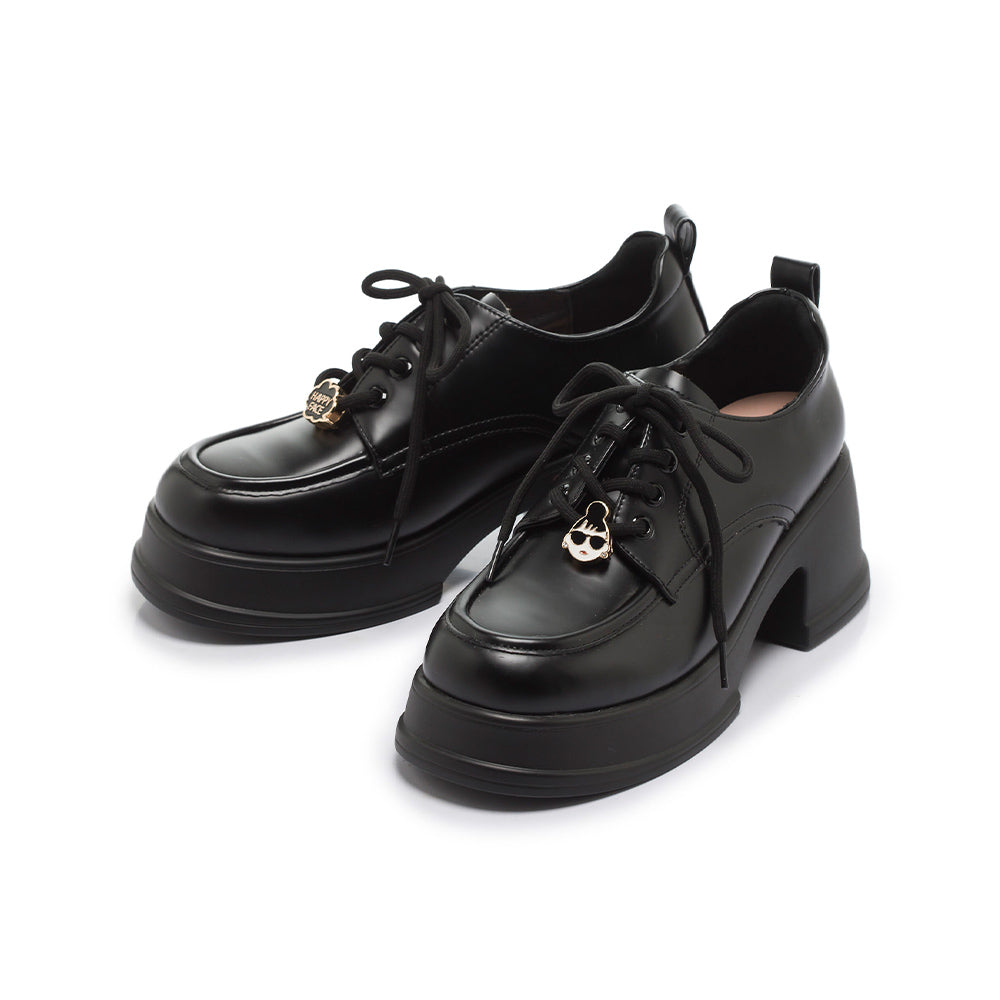 【FAIR LADY聯名】率性綁帶厚底樂福鞋 (5A2980)