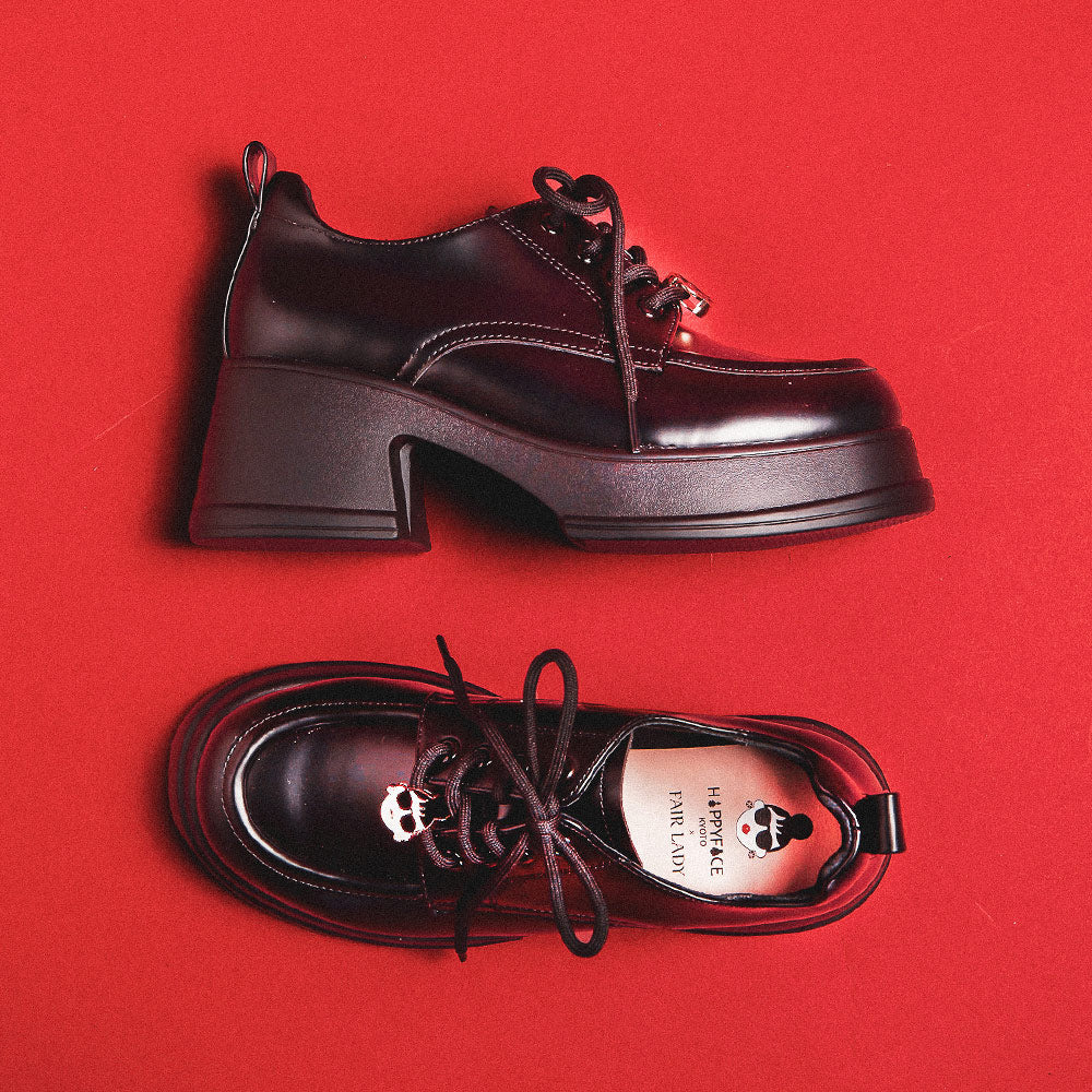 【FAIR LADY聯名】率性綁帶厚底樂福鞋 (5A2980)