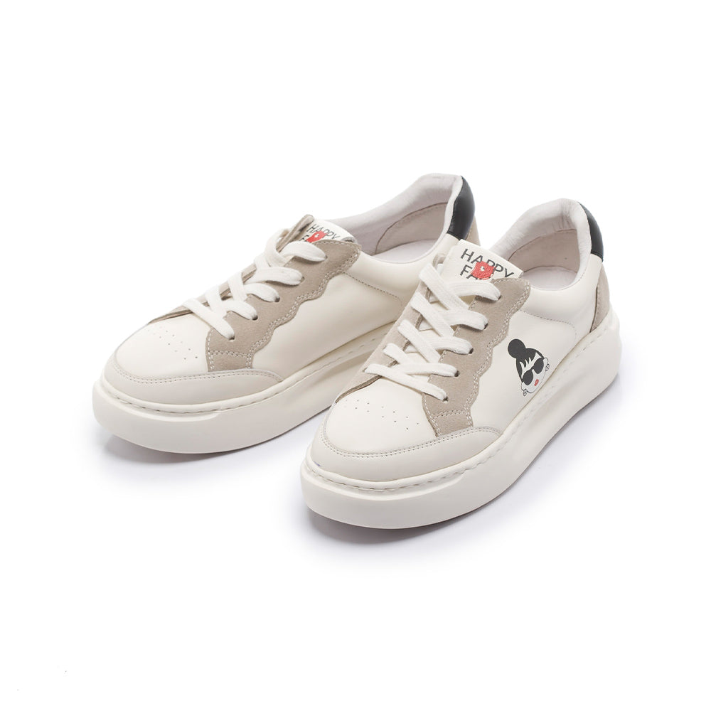 【FAIR LADY聯名】獨特EMMA印刷輕量厚底休閒鞋 (5A3028)