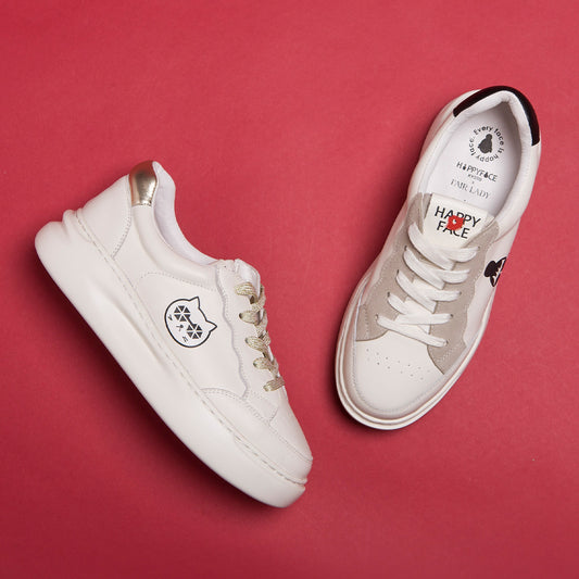 【FAIR LADY聯名】獨特EMMA印刷輕量厚底休閒鞋 (5A3028)