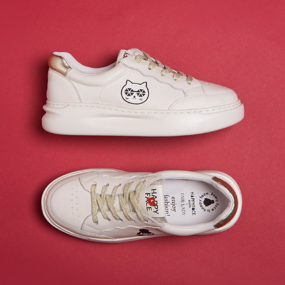 【FAIR LADY聯名】獨特EMMA印刷輕量厚底休閒鞋 (5A3028)