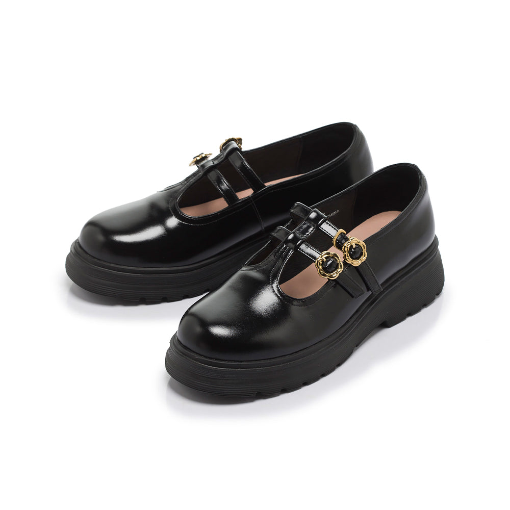 【FAIR LADY聯名】復古雙帶厚底瑪莉珍鞋 (5B2958)