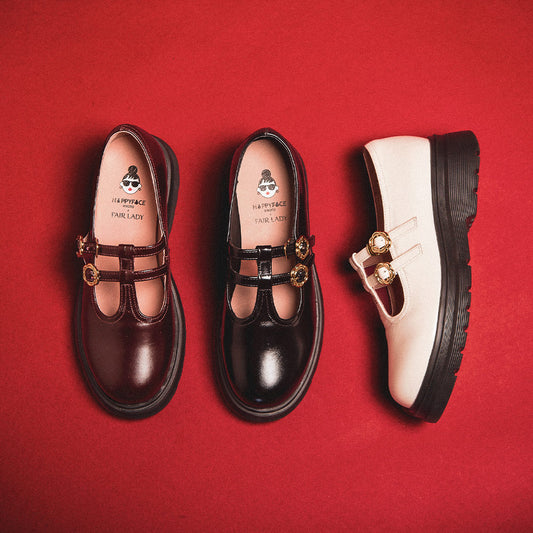 【FAIR LADY聯名】復古雙帶厚底瑪莉珍鞋 (5B2958)