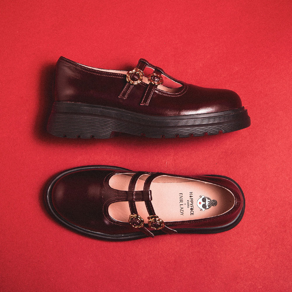 【FAIR LADY聯名】復古雙帶厚底瑪莉珍鞋 (5B2958)