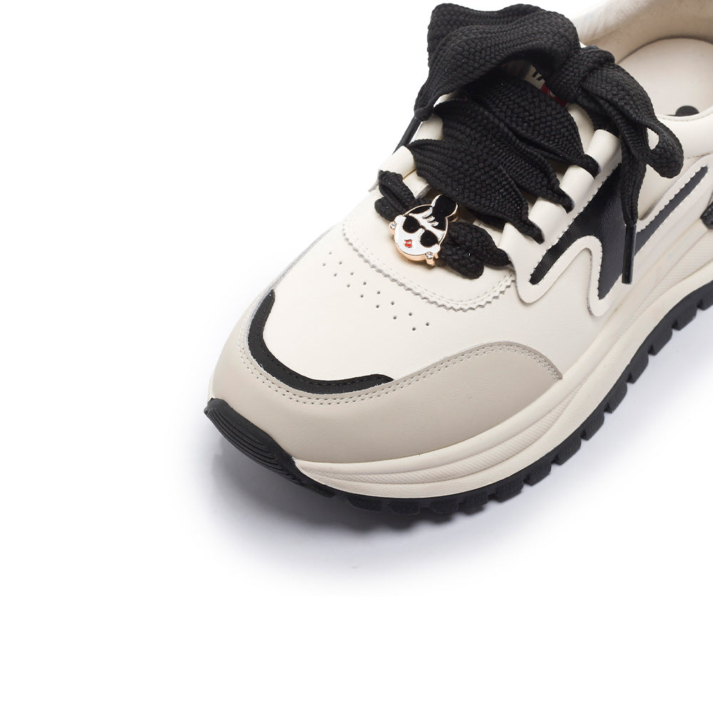 【FAIR LADY聯名】HAPPYFACE 潮酷拼接厚底飾釦休閒鞋 (5B3070)