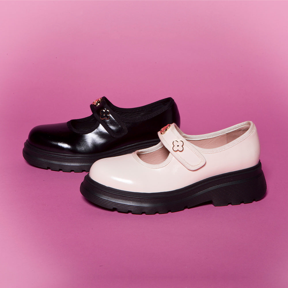 【FAIR LADY聯名】玩趣品牌飾釦厚底瑪莉珍 (5B3072)