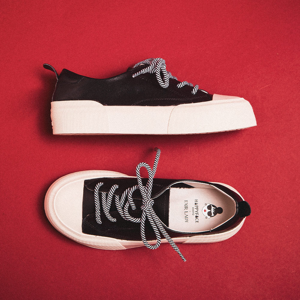 【FAIR LADY聯名】怪可愛別針綁帶厚底休閒鞋(5G2956)