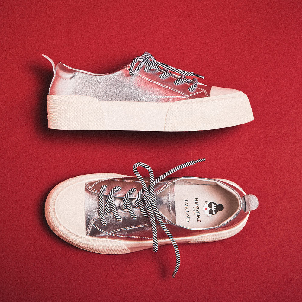 【FAIR LADY聯名】怪可愛別針綁帶厚底休閒鞋(5G2956)