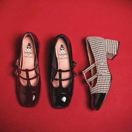 【FAIR LADY聯名】時尚漆皮方頭雙帶瑪莉珍鞋 (6G2962)