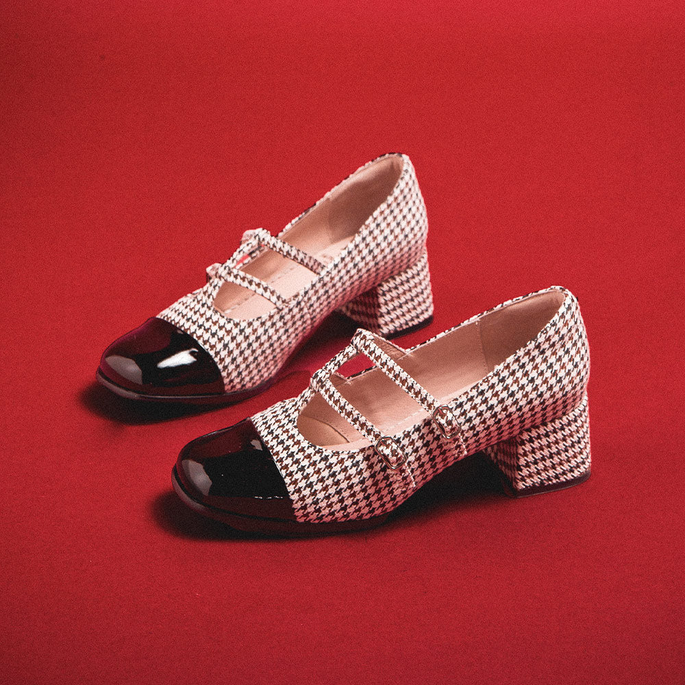 【FAIR LADY聯名】時尚漆皮方頭雙帶瑪莉珍鞋 (6G2962)