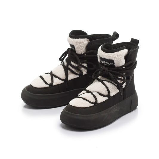 【FAIR LADY聯名】甜酷感繫帶保暖雪靴 (7E2952)