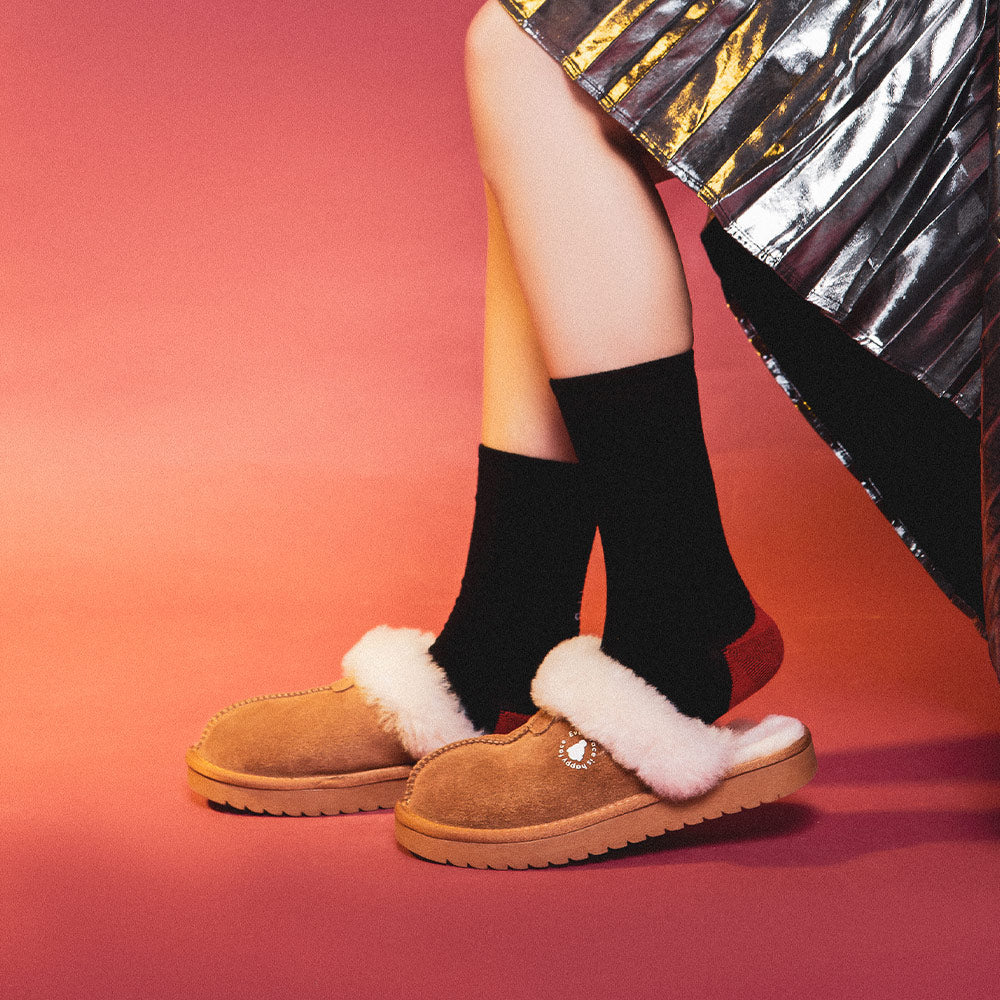 【FAIR LADY聯名】時髦指標保暖穆勒鞋 (7E2954)