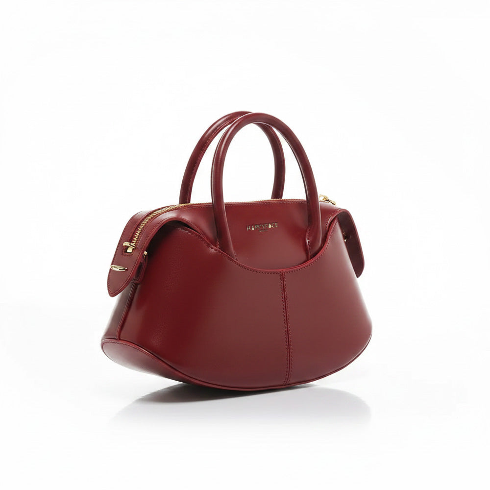 復古灣月手提包 京都紅 (D18257)