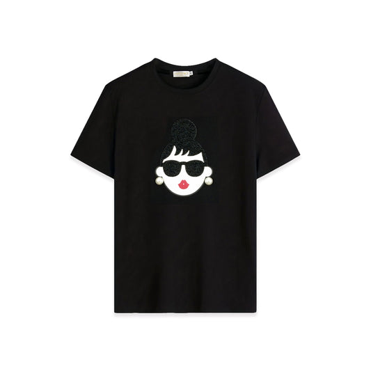 怪玩趣EMMA T-SHIRT 黑 (F29282)