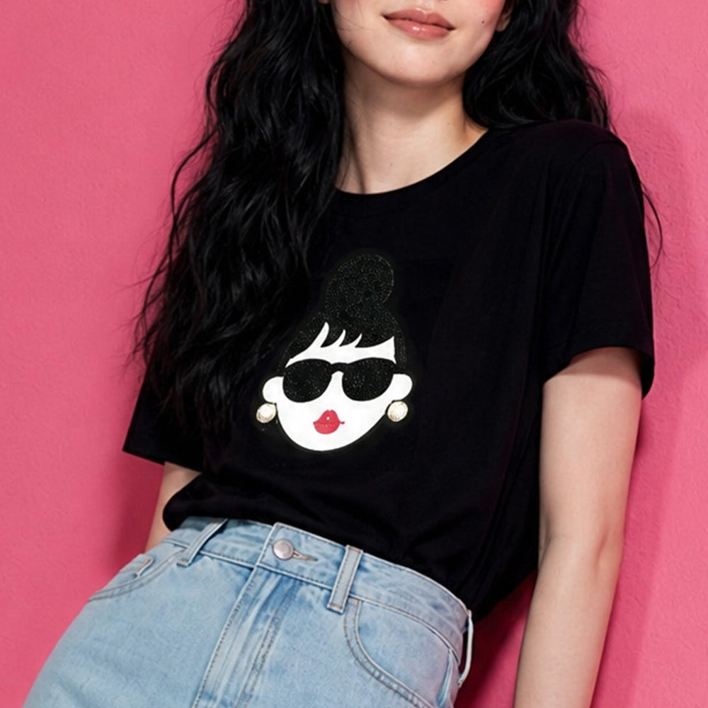 怪玩趣EMMA T-SHIRT 黑 (F29282)