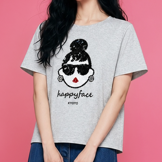 怪愛現EMMA T-SHIRT 雪花灰 (F29284)