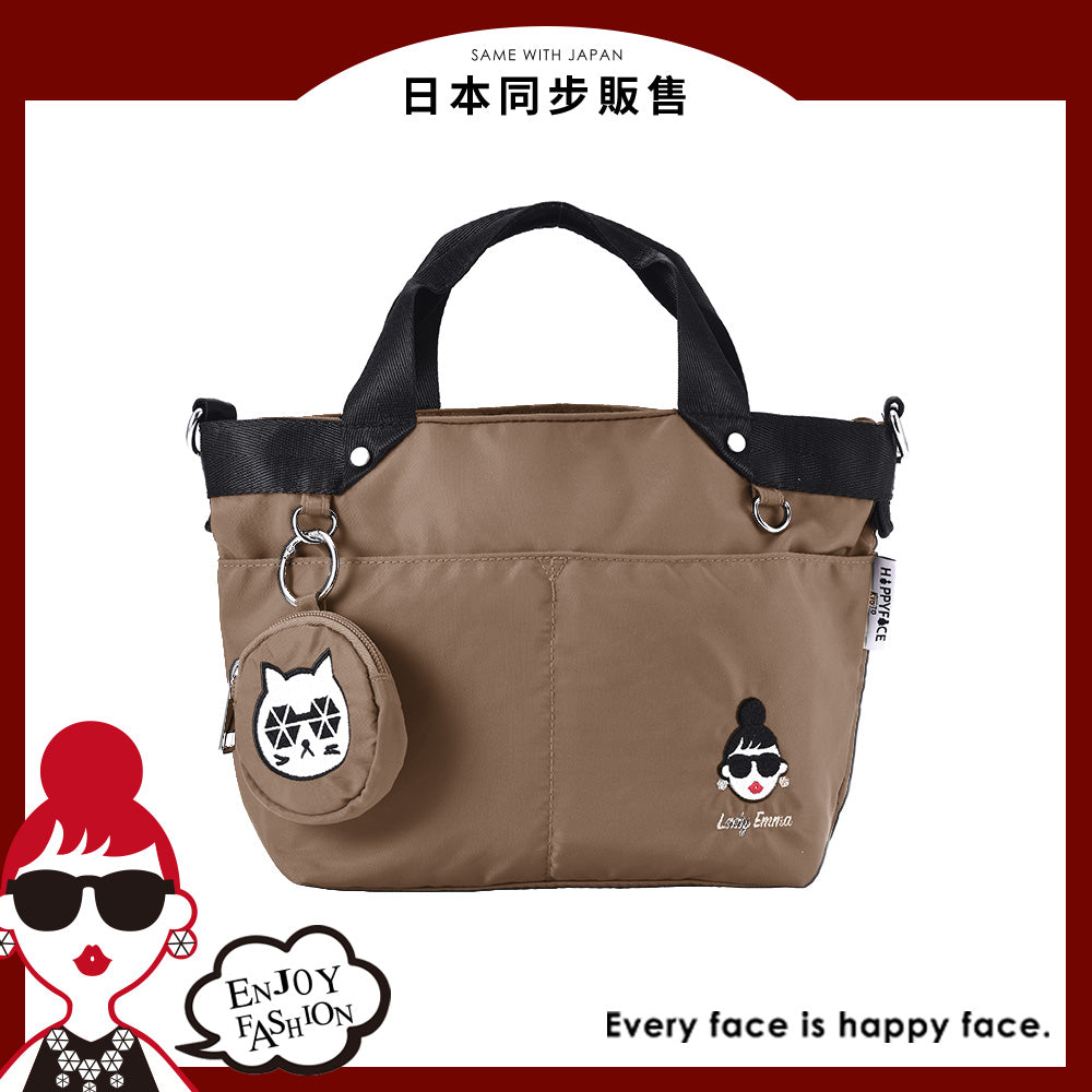 甜酷貓貓小型手提包 栗棕 (HA0028B)
