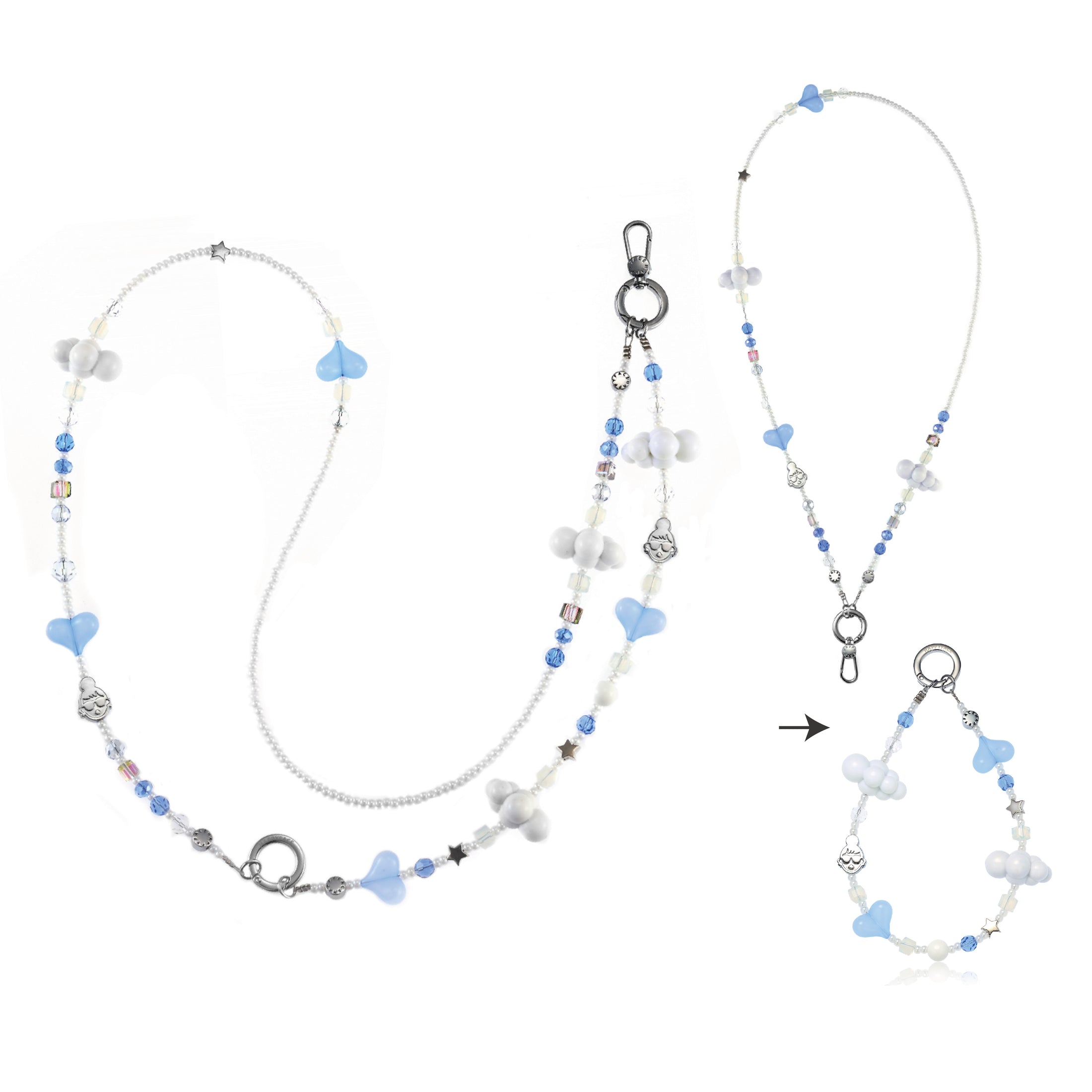 雲朵棉花糖手機掛繩  (HC0036)