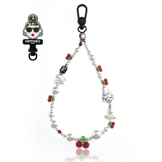 甜心紅櫻手機掛繩 (HC0038)