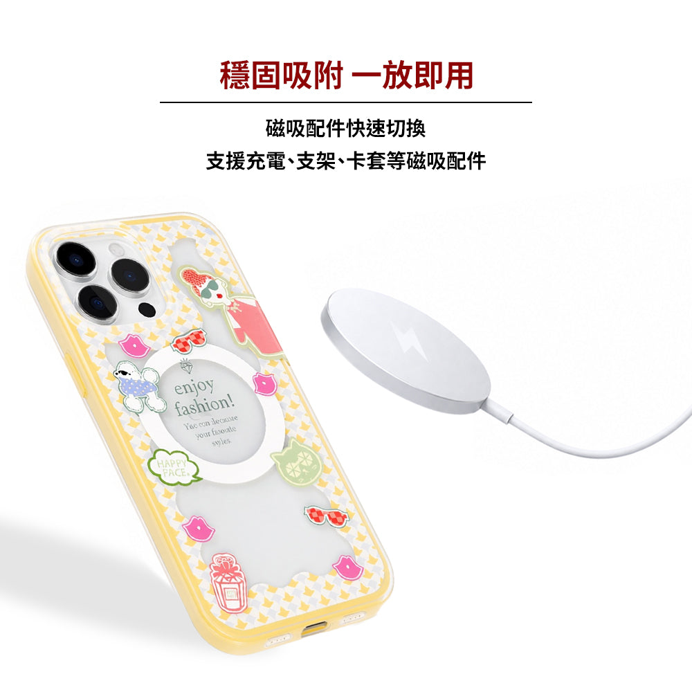 摩登童趣EMMA防撞磁吸手機殼 檸檬黃(HC0102)