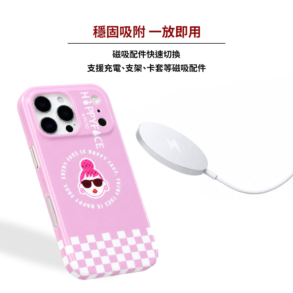 粉格酷女孩防撞磁吸手機殼 (HC0105)