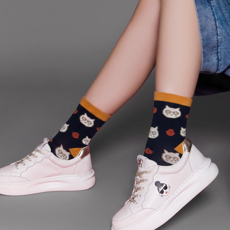 Emma Family 怪可愛中筒襪 (HE0192)