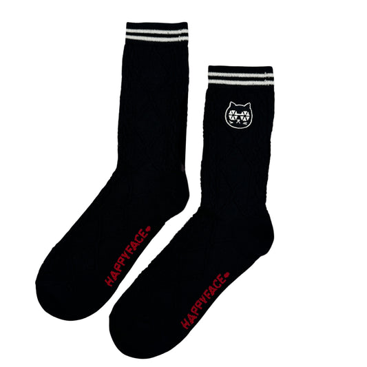 Family復古織紋中筒襪 (HE0197)