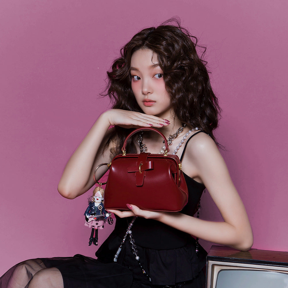 復古扣帶迷你醫生包 (HA0087)